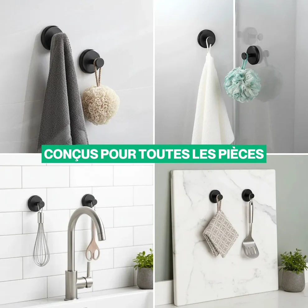Grip™ - Pack de crochets à ventouse